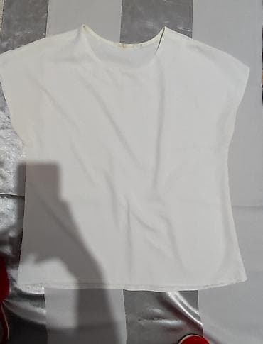 блузка zara: Кофточка белая,лёгкая,новая,прошу 300 сом,размер 48-50 — 2