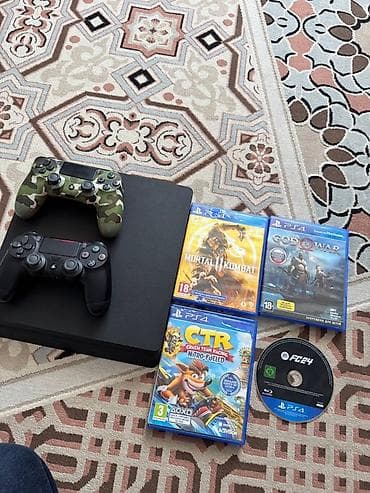soni ps: Продаю PlayStation 4 slim 1 тб В отличном состянии Работает без — 1