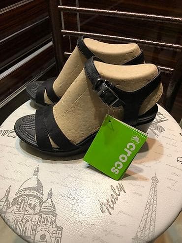 кроксы шлепки: Crocs босоножки. Новые!!! 38-39 w8 Оригинал!!! Покупались в — 1