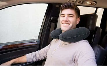 матрас кровать интекс: INTEX 68675 подушка надувная на шею велюр. Подушка-подголовник с — 2