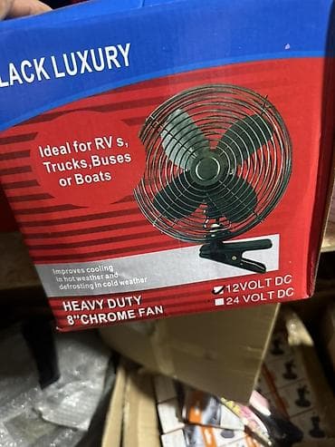 вентилятор в авто: Автомобильный вентилятор BLACK LUXURY на прищепке - Питание: 12V DC — 3