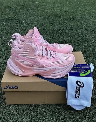 Кроссовки, 37, Asics, Б/у, цвет - Розовый, Самовывоз