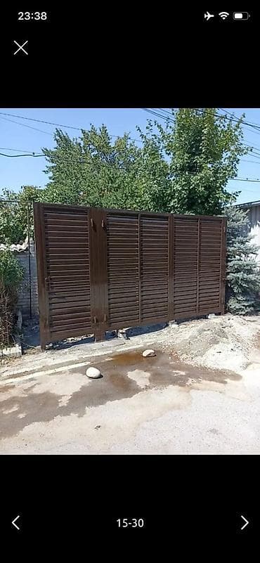навес для дома бишкек: Металлические ворота и калитки - Тип: распашные ворота с встроенной — 5