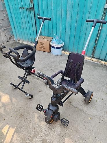 жугли арзан: Детский трехколесный велосипед-каталка INING BABY с родительской — 5