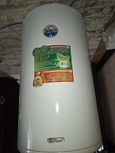 Отопительные приборы: Накопительный водонагреватель Объем бака: 80 л, DeLuxe, Электрический, Регулятор температуры, Б/у — 1