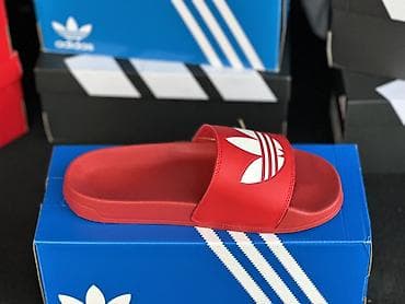 yeezy slides: Мужские сандалии, 42, Adidas, Новый, цвет - Красный — 2