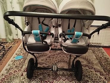 подножка для второго ребёнка: Коляска для двойни (универсальная 2 в 1) - Конфигурация: два — 4