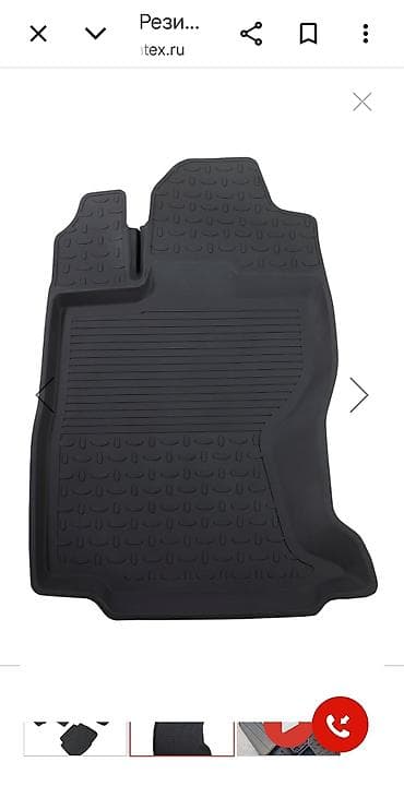 Жалпак Резина Төшөмөлдөр Салон үчүн Volkswagen, түсү - Кара — 5