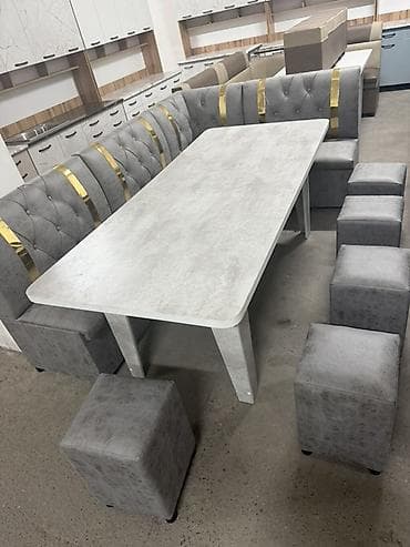 кухыный: Ашкана үчүн жумшак бурчек, Башка материал, түсү - Боз — 1