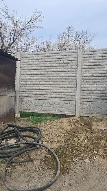 Стойки для заборов: Железобетонная заборная плита, Длина: 2 м, Высота: 2 м, Толщина: 40 мм, Новый — 6