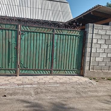 кованные скамейки: Металлические распашные ворота с калиткой, длина 3,40см ширина 2,10см — 4