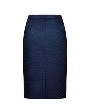 теннисный юбка: Новая юбка из жаккарда, цвет темно-синий, размер 40. Юбка прямого — 2