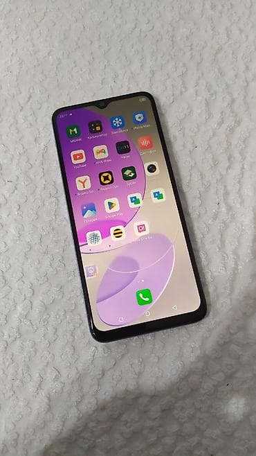 экраны: Tecno i7, Б/у, 128 ГБ, цвет - Белый, 2 SIM — 1