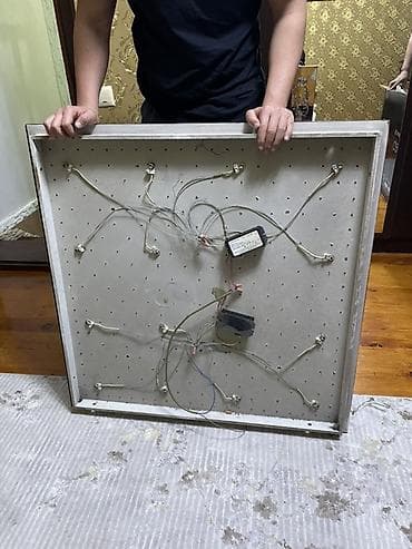 Люстралар: Потолочная люстра - Основание: зеркальная панель прямоугольной формы — 5