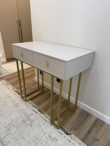 Бычуучу столдор: Консольный стол с двумя выдвижными ящиками Новый - Стиль — 3