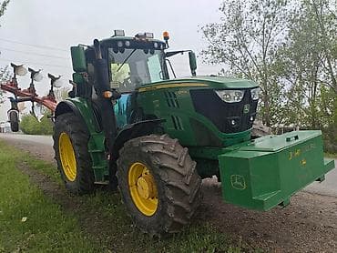 стойки на плуг: Трактор John Deere 6155M с навесным оборотным плугом Основные — 4