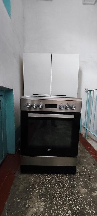 газ плита беко: Beko, Комбинированная, Механическое, Напольная, Б/у, Полная оплата — 5