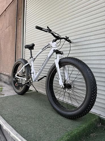 Унаа: Фэтбайк OUTROAD SNOWBIKE, белый - Рама: хардтейл - Вилка — 1