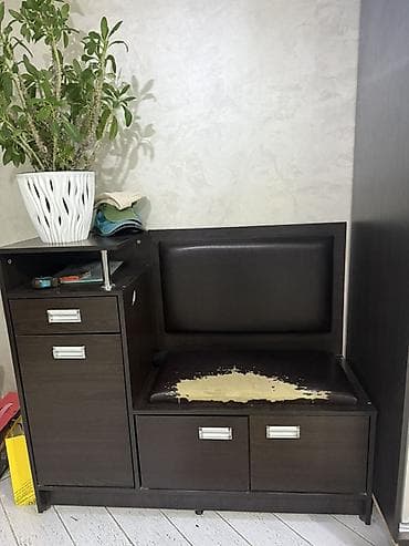 горька стенка: Гарнитур для прихожей, Шкаф, ДСП, цвет - Коричневый — 2