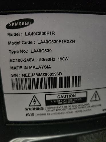 type: Телевизор Samsung LA40C530F1R + тумба под ТВ Санарипа и интернета на — 2