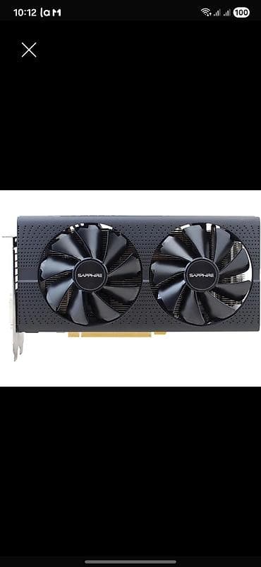 graphics card: Видеокарта для ПК, Б/у, ЖК Sapphire, Radeon RX, 8 ГБ — 1