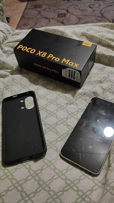 redmi 10 с: Poco X8 Pro Max, Колдонулган, 512 ГБ, түсү - Ак, 2 SIM — 1