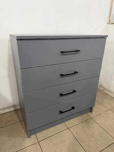 Комоды для одежды: Комод для одежды, Без зеркала, цвет - Серый — 1