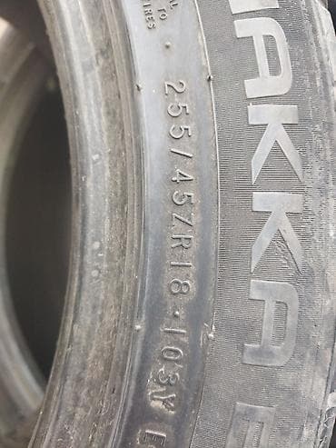 892 2: Шины 255 / 45 / R 18, Лето, Б/у, Комплект, Легковые, Япония, Nokian — 1
