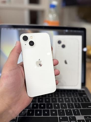 iphone 8 pro: IPhone 13, Б/у, 128 ГБ, Старлайт, Коробка, 76 % — 1