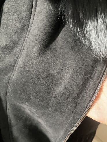 second hend: Дубленка, Длинная модель, С капюшоном, XL — 3