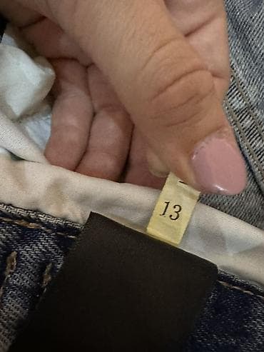 7 1: Джинсы, Прямые, Высокая талия, Вареные, L — 6