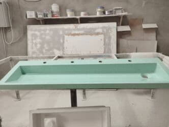 кухонный раковины: Ванна үчүн раковина, Материалы: Жасалма таш — 1