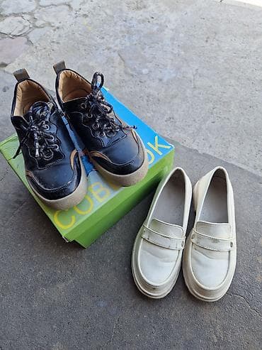 юбка джинсовая: Детская обувь, комплект из двух пар: 1) Черные кеды/полуботинки на — 1