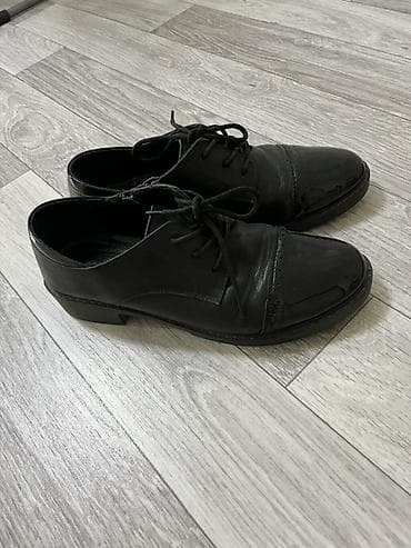 39 р: Классические черные оксфорды Baden - Материал верха: гладкая кожа с — 2
