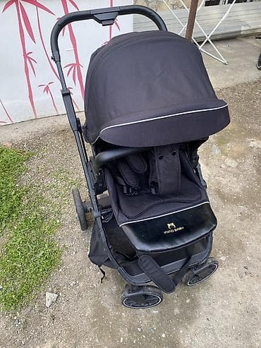 оюнчук машына: Детская прогулочная коляска KING BABY (черная) - Тип: прогулочная — 2