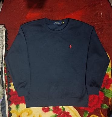 Мужская толстовка, M, Polo Ralph Lauren, Новый, цвет - Синий, Самовывоз