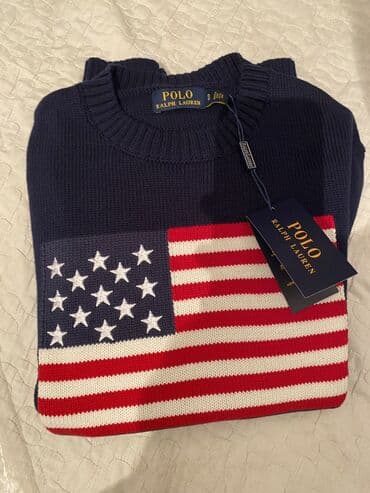 Мужской свитер, S, Polo Ralph Lauren, Новый, цвет - Синий, Бесплатная доставка — 5