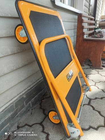 купить хозяйственную тележку: Садово-строительная тачка и тележка, Стальная, Четырехколесная, Новый, В розницу — 6