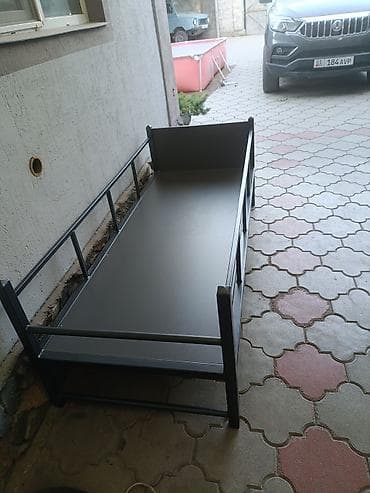 sofa bed: Металлическая односпальная кушетка/кровать без матраса.8 - Каркас из — 2