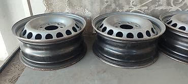 диски 5 108: Железные Диски R 16 Mercedes-Benz, Комплект, отверстий - 6, Б/у — 2