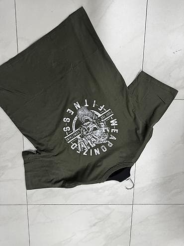 Мужская одежда: Футболка с принтом “FIGHT FOR SOMETHING / WEAPONIZED FITNESS”. - Тип — 6