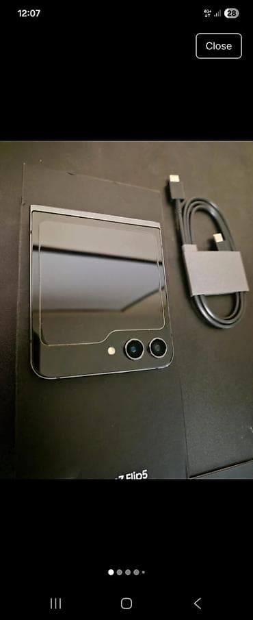 а 1: Samsung Galaxy Z Flip 5, Б/у, 512 ГБ, цвет - Черный, 1 SIM, 2 SIM — 9