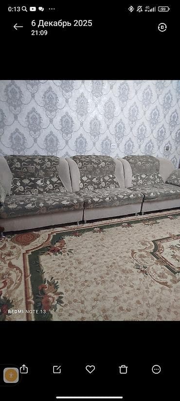купить диван трансформер 3 в 1: Прямой диван, Б/у — 3
