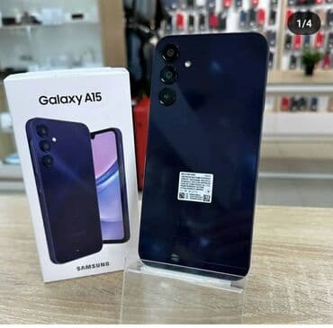 Samsung Galaxy A15, Новый, 128 ГБ, цвет - Белый, В рассрочку, 2 SIM