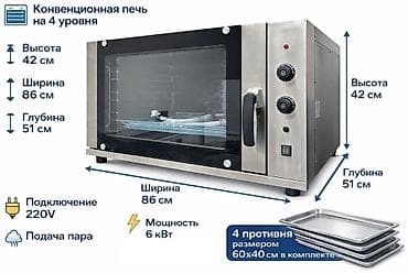 Конвекционная печь на 4 уровня — профессиональное решение для выпечки — 1