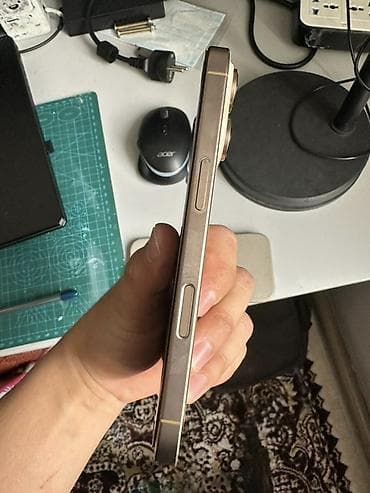 glorious model o: IPhone 16 Pro, Б/у, 256 ГБ, Desert Titanium, Защитное стекло, Чехол, Коробка, 90 % — 5