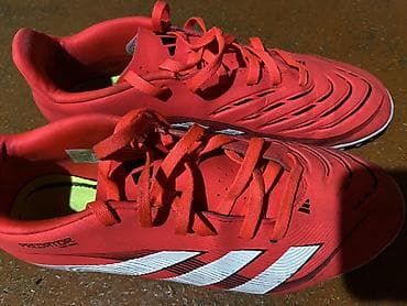 обувь для трекинга: Продам футбольные сороконожки Adidas Predator TF в ярком красном — 3