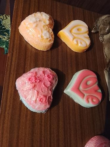 мыльные букеты: Ажурное фигурное мыло «Сердце» - Ручная работа, форма в виде сердечка — 8