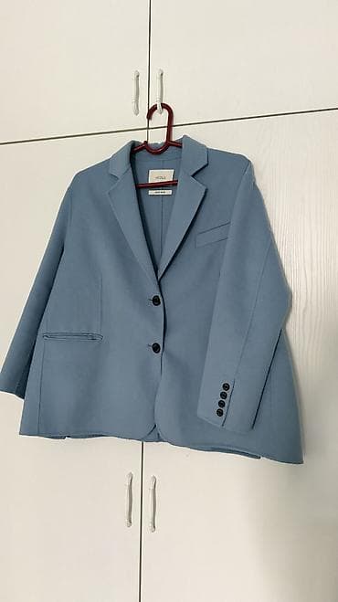 Пальто, Классика, Осень-весна, Овечья шерсть, Короткая модель, L