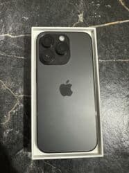 ноутбук дёшево: IPhone 14 Pro, Б/у, 256 ГБ, Black Titanium, Коробка, 84 % — 2